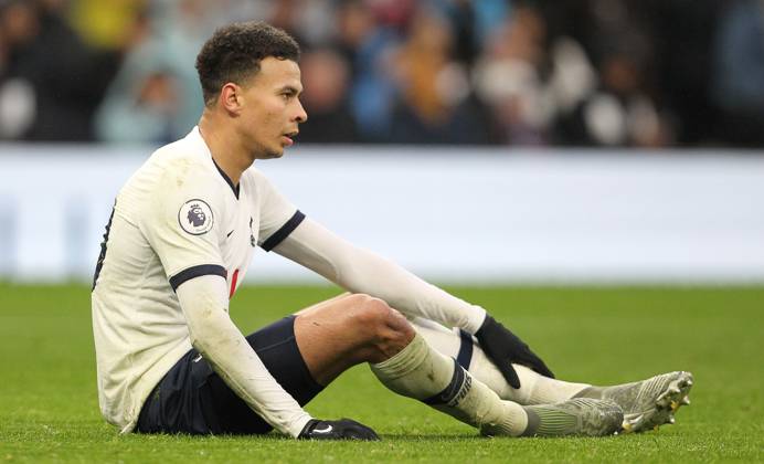 Tottenham Hotspur v Brighton and Hove Albion - Premier League - Tottenham Hotspur Stadium December 26, 2019, London, United Kingdom: Tottenhams Dele Alli during the Premier League match at the Tottenham Hotspur Stadium, London. Picture date: 26th December 2019. Picture credit should read: Paul Terry Sportimage London United Kingdom EDITORIAL USE ONLY Copyright: xx ZUMA-20191226_zaf_si1_104.jpg PaulxTerryx csmphototwo630119