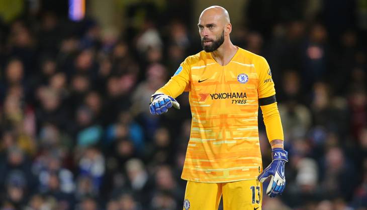 Chelsea v Manchester United, ManU - Premier League - Stamford Bridge February 17, 2020, London, United Kingdom: Chelseas goalkeeper Willy Caballero during the Premier League match at Stamford Bridge, London. Picture date: 17th February 2020. Picture credit should read: Paul Terry Sportimage London United Kingdom EDITORIAL USE ONLY Copyright: xx ZUMA-20200217_zaf_si1_110.jpg PaulxTerryx csmphototwo659349