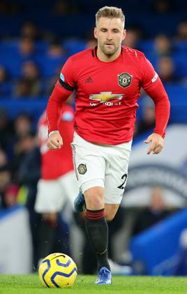 Chelsea v Manchester United, ManU - Premier League - Stamford Bridge February 17, 2020, London, United Kingdom: Manchester Uniteds Luke Shaw during the Premier League match at Stamford Bridge, London. Picture date: 17th February 2020. Picture credit should read: Paul Terry Sportimage London United Kingdom EDITORIAL USE ONLY Copyright: xx ZUMA-20200217_zaf_si1_097.jpg PaulxTerryx csmphototwo659362