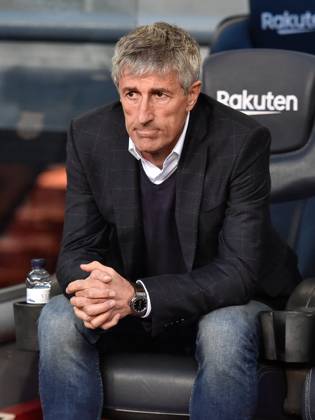 FC Barcelona, Barca v Real Sociedad - La Liga BARCELONA, SPAIN - MARCH 07:.Quique Setien of FC Barcelona during the Liga match between FC Barcelona and Real Sociedad at Camp Nou on March 07, 2020 in Barcelona, Spain. (Photo by DAX ESPA-Images) Barcelona Barcelona USA EDITORIAL USE ONLY Copyright: xx ZUMA-20200307_zaf_cs12_073.jpg ESPAxPhotoxAgencyx csmphototwo668706