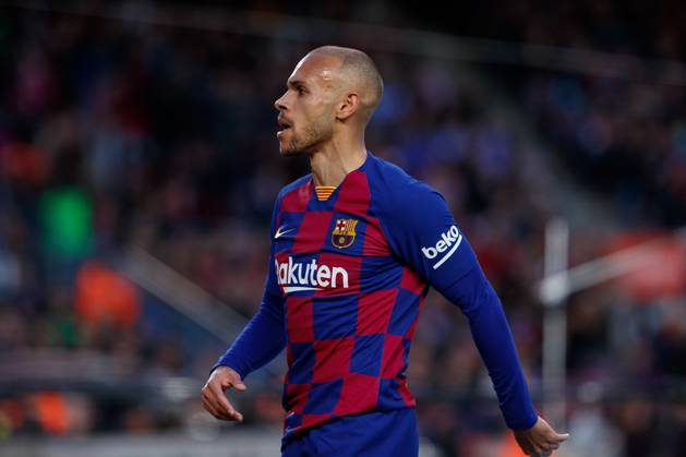 FC Barcelona, Barca v Real Sociedad - La Liga BARCELONA, SPAIN - MARCH 07:.Braithwaite of FC Barcelona during the Liga match between FC Barcelona and Real Sociedad at Camp Nou on March 07, 2020 in Barcelona, Spain. (Photo by DAX ESPA-Images) Barcelona Barcelona USA EDITORIAL USE ONLY Copyright: xx ZUMA-20200307_zaf_cs12_116.jpg ESPAxPhotoxAgencyx csmphototwo668746