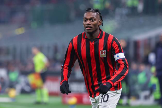 AC Milan vs Genoa CFC Serie A 2024 25 15 12 2024 Rafael Leao of AC Milan seen in action during Serie A 2024 25 football match between AC Milan and Genoa CFC at San Siro Stadium Copyright: xBEAUTIFULxSPORTS Carabellix