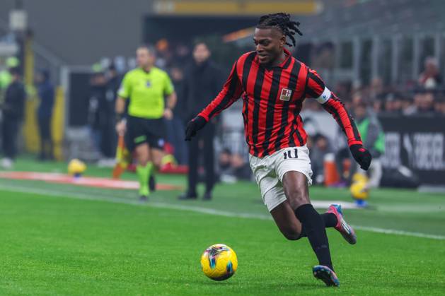 AC Milan vs Genoa CFC Serie A 2024 25 15 12 2024 Rafael Leao of AC Milan seen in action during Serie A 2024 25 football match between AC Milan and Genoa CFC at San Siro Stadium Copyright: xBEAUTIFULxSPORTS Carabellix