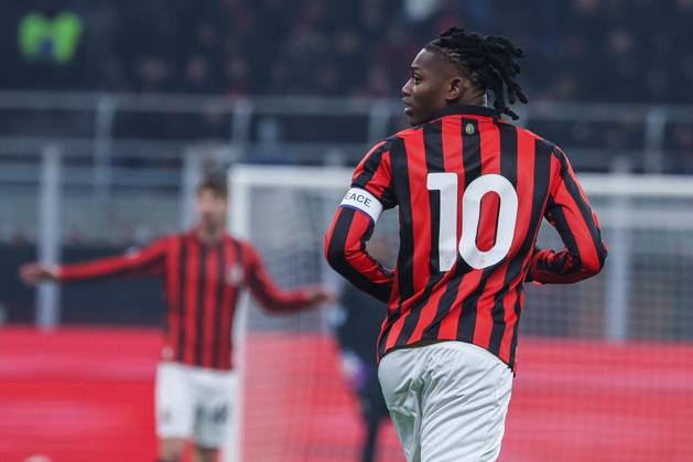 AC Milan vs Genoa CFC Serie A 2024 25 15 12 2024 Rafael Leao of AC Milan seen in action during Serie A 2024 25 football match between AC Milan and Genoa CFC at San Siro Stadium Copyright: xBEAUTIFULxSPORTS Carabellix