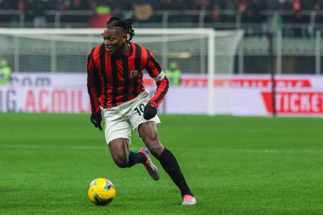AC Milan vs Genoa CFC Serie A 2024 25 15 12 2024 Rafael Leao of AC Milan seen in action during Serie A 2024 25 football match between AC Milan and Genoa CFC at San Siro Stadium Copyright: xBEAUTIFULxSPORTS Carabellix
