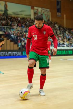 December 18, 2024, Povoa De Varzim, Porto, Portugal: BRUNO COELHO player from Portugal seen on action during the UEFA Futsal Euro 2026 Qualifying match between Portugal and Netherlands at Pavilhao Municipal da Povoa de Varzim 18, 2024 in Povoa de Varzim, Portugal. Final Score Portugal 4 - 2 Netherlands Povoa De Varzim Portugal - ZUMAl192 20241218_zsp_l192_006 Copyright: xMiguelxLemosx