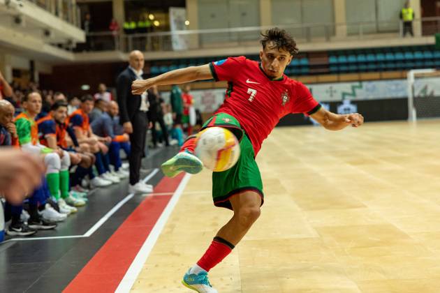 December 18, 2024, Povoa De Varzim, Porto, Portugal: LUCIO JR player from Portugal seen on action during the UEFA Futsal Euro 2026 Qualifying match between Portugal and Netherlands at Pavilhao Municipal da Povoa de Varzim 18, 2024 in Povoa de Varzim, Portugal. Final Score Portugal 4 - 2 Netherlands Povoa De Varzim Portugal - ZUMAl192 20241218_zsp_l192_013 Copyright: xMiguelxLemosx