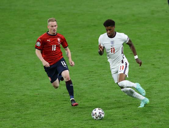 Czech Republic v England - UEFA EURO, EM, Europameisterschaft,Fussball 2020 - Group D - Wembley Stadium June 22, 2021, London, United Kingdom: London, England, 22nd June 2021. Marcus Rashford of England during the UEFA European Championships match at Wembley Stadium, London. Picture credit should read: David Klein Sportimage London United Kingdom EDITORIAL USE ONLY Copyright: xx ZUMA-20210622_zaf_si1_111.jpg DavidxKleinx csmphototwo750927