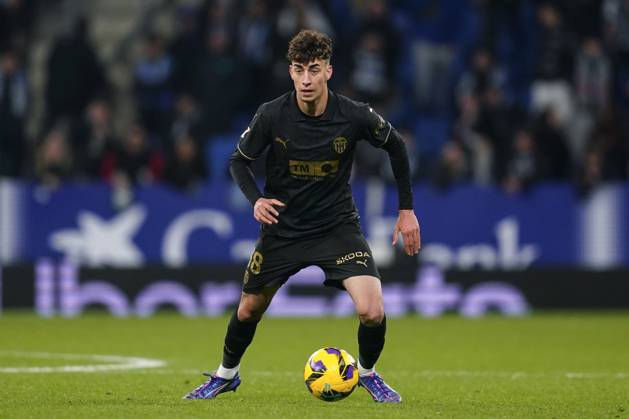 ESP: RCD Espanyol v Valencia CF. La Liga EA Sports. Date 13 Iker Cordoba of Valencia FC during the La Liga EA Sports match between RCD Espanyol and Valencia CF played at RCDE Stadium on December 18, 2024 in Barcelona, Spain. kpng Copyright: xSergioxRuizx xImagox PS_241218_ESP_VAL_081