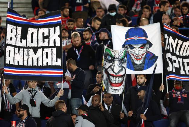 Paris Saint Germain v Manchester City - UEFA Champions League - Group A - Le Parc des Princes September 28, 2021, Paris, United Kingdom: Paris, France, 28th September 2021. PSG Ultra fans during the UEFA Champions League match at Le Parc des Princes, Paris. Picture credit should read: David Klein Sportimage Paris United Kingdom EDITORIAL USE ONLY Copyright: xx ZUMA-20210928_zaf_si1_005.jpg DavidxKleinx csmphototwo797583