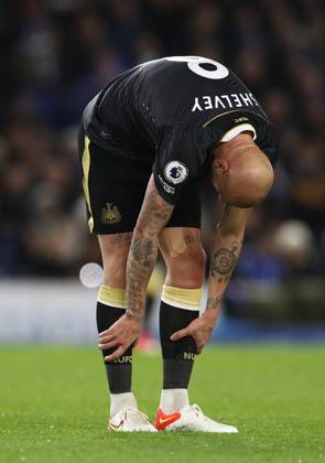 Brighton and Hove Albion v Newcastle United - Premier League - AMEX Stadium November 6, 2021, Brighton and Hove, United Kingdom: Brighton and Hove, England, 6th November 2021.Jonjo Shelvey of Newcastle United looks dejected during the Premier League match at the AMEX Stadium, Brighton and Hove. Picture credit should read: Paul Terry Sportimage Brighton and Hove United Kingdom EDITORIAL USE ONLY Copyright: xx ZUMA-20211106_zaf_si1_230.jpg PaulxTerryx csmphototwo817506
