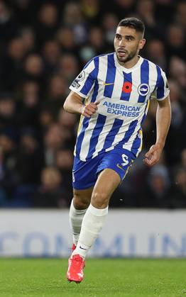 Brighton and Hove Albion v Newcastle United - Premier League - AMEX Stadium November 6, 2021, Brighton and Hove, United Kingdom: Brighton and Hove, England, 6th November 2021. Neal Maupay of Brighton and Hove Albion during the Premier League match at the AMEX Stadium, Brighton and Hove. Picture credit should read: Paul Terry Sportimage Brighton and Hove United Kingdom EDITORIAL USE ONLY Copyright: xx ZUMA-20211106_zaf_si1_237.jpg PaulxTerryx csmphototwo817512