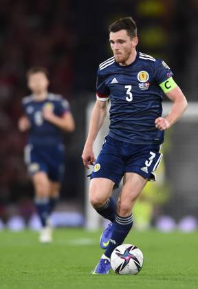 Scotland v Denmark - FIFA World Cup, WM, Weltmeisterschaft, Fussball qualifying - European - Hampden Park November 15, 2021, Glasgow, United Kingdom: Glasgow, Scotland, 15th November 2021. Andrew Robertson of Scotland during the FIFA World Cup qualifiers match at Hampden Park, Glasgow. Picture credit should read: Neil Hanna Sportimage Glasgow United Kingdom EDITORIAL USE ONLY Copyright: xx ZUMA-20211115_zaf_si1_217.jpg NeilxHannax csmphototwo823256