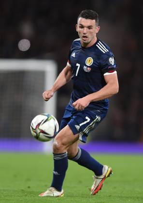 Scotland v Denmark - FIFA World Cup, WM, Weltmeisterschaft, Fussball qualifying - European - Hampden Park November 15, 2021, Glasgow, United Kingdom: Glasgow, Scotland, 15th November 2021. John McGinn of Scotland during the FIFA World Cup qualifiers match at Hampden Park, Glasgow. Picture credit should read: Neil Hanna Sportimage Glasgow United Kingdom EDITORIAL USE ONLY Copyright: xx ZUMA-20211115_zaf_si1_253.jpg NeilxHannax csmphototwo823294