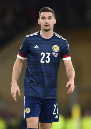 Scotland v Denmark - FIFA World Cup, WM, Weltmeisterschaft, Fussball qualifying - European - Hampden Park November 15, 2021, Glasgow, United Kingdom: Glasgow, Scotland, 15th November 2021. Kenny McLean of Scotland during the FIFA World Cup qualifiers match at Hampden Park, Glasgow. Picture credit should read: Neil Hanna Sportimage Glasgow United Kingdom EDITORIAL USE ONLY Copyright: xx ZUMA-20211115_zaf_si1_262.jpg NeilxHannax csmphototwo823302
