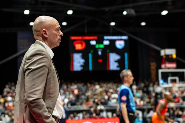 easyCredit Basketball Bundesliga, BBL, Season 2024 2025, Men 30 12 2024, Niners Chemnitz Syntainics MBC, Rodrigo Pastore Head Coach , Niners Chemnitz Copyright Alexander Trienitz