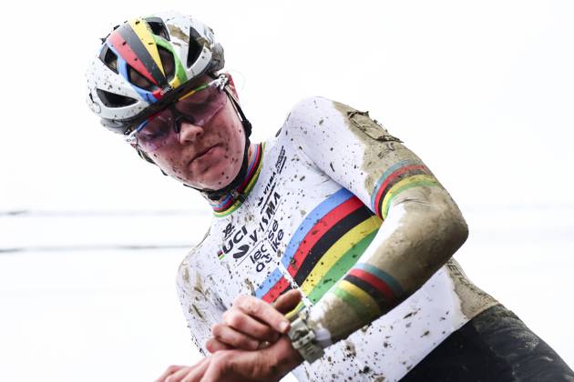Sport Bilder des Tages Dutch Fem Van Empel pictured after the women s elite race of the GP Sven Nys cyclocross cycling event on Wednesday 01 January 2025 in Baal, stage 5 8 in the X2O Badkamers Trofee Veldrijden competition. DAVIDxPINTENS x109472890x
