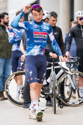Belgian Yves Lampaert of Soudal Quick-Step pictured during the media day of the Soudal Quick-Step cycling team in Calpe, Spain, Thursday 09 January 2025. JASPERxJACOBS  x109998690x