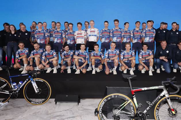 2025 Soudal Quick-Step Team Presentation CALP, SPAIN - JANUARY 09 : pictured during the 2025 team presentation of the Soudal Quick-Step pro cycling team on January 9, 2025 in Calp, SPAIN, 09 01 2025 Calp SPAIN  Copyright: xJanxDexMeuleneirx