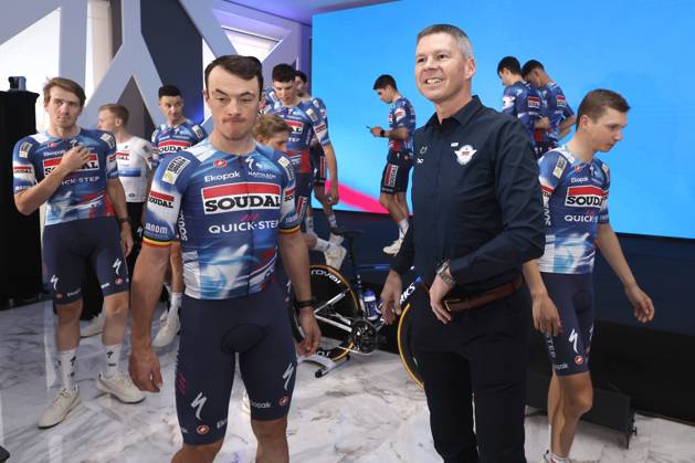 2025 Soudal Quick-Step Team Presentation CALP, SPAIN - JANUARY 09 : Jurgen Fore (BEL) General manager of Soudal - Quick Step pictured during the 2025 team presentation of the Soudal Quick-Step pro cycling team on January 9, 2025 in Calp, SPAIN, 09 01 2025 Calp SPAIN  Copyright: xJanxDexMeuleneirx
