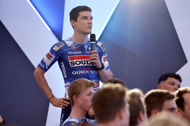 2025 Soudal Quick-Step Team Presentation CALP, SPAIN - JANUARY 09 : Vervaeke Louis (BEL) of Soudal - Quick Step pictured during the 2025 team presentation of the Soudal Quick-Step pro cycling team on January 9, 2025 in Calp, SPAIN, 09 01 2025 Calp SPAIN  Copyright: xJanxDexMeuleneirx