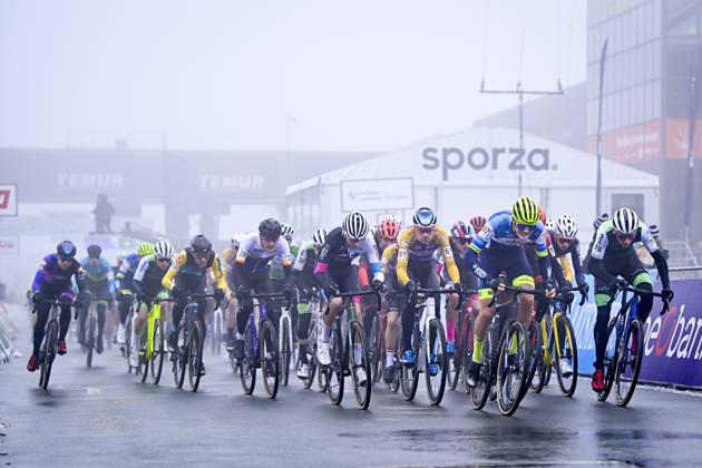 Belgian championship Cyclocross Zolder - day 1 ZOLDER, BELGIUM - JANUARY 11 : Start during the Junior Race of the 2025 Belgian Championships cyclocross in Zolder, Belgium, 11 01 2025 Zolder Belgium Copyright: xSesx
