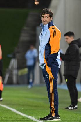 January 11, 2025, Valdebebas, Madrid, Spain: COACH: RAUL GONZALEZ BLANCO, during the Primera Federacion EspaoÂ±ola match between Real Madrid-Castilla vs CD Alcoyano at Alfredo Di Stefano stadium in Madrid, Spain, on January 11. Valdebebas Spain - ZUMAc312 20250111_zsp_c312_011 Copyright: xOscarxManuelxSanchezx