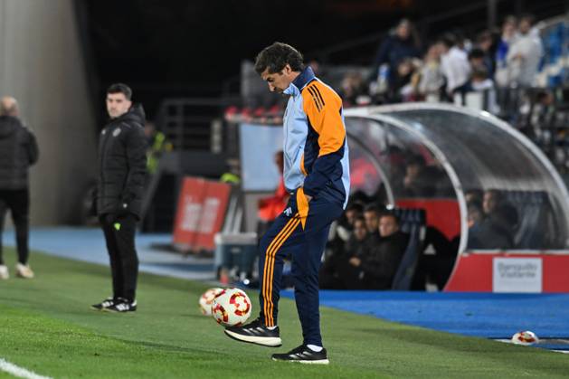 January 11, 2025, Valdebebas, Madrid, Spain: COACH: RAUL GONZALEZ BLANCO during the Primera Federacion EspaoÂ±ola match between Real Madrid-Castilla vs CD Alcoyano at Alfredo Di Stefano stadium in Madrid, Spain, on January 11. Valdebebas Spain - ZUMAc312 20250111_zsp_c312_074 Copyright: xOscarxManuelxSanchezx