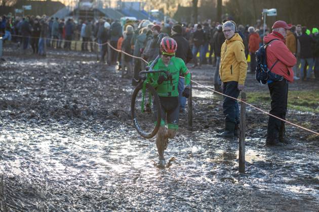 NK Cyclocross Oisterwijk Elite mannen Oisterwijk (NED), CYCLOCROSS, JANUARY 12 Mees Hendrikx Gefotografeerd tijdens het Nederlands Kampioenschap veldrijden in Oisterwijk Content not available for redistribution in The Netherlands directly or indirectly through any third parties. Copyright: xSportfotoxPhotoagencyx