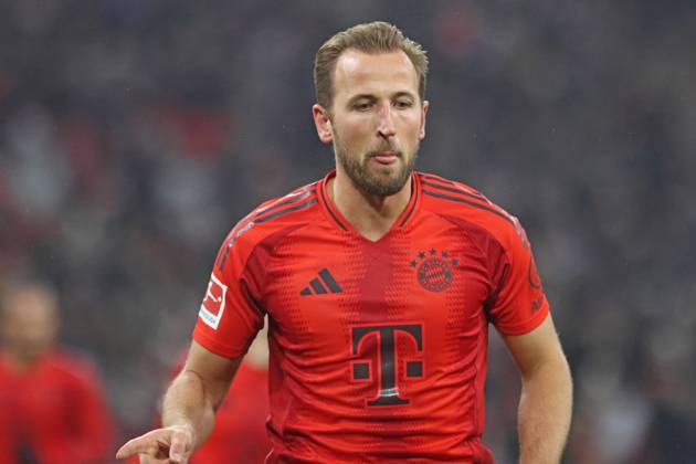 9 Harry Kane FCB cheers, cheers, cheers the goal for 3 0 Soccer 1 BL FC Bayern München TSG 1899 Hoffenheim 15 01 2025 Allianz Arena PHOTO Mladen Lackovic LakoPress