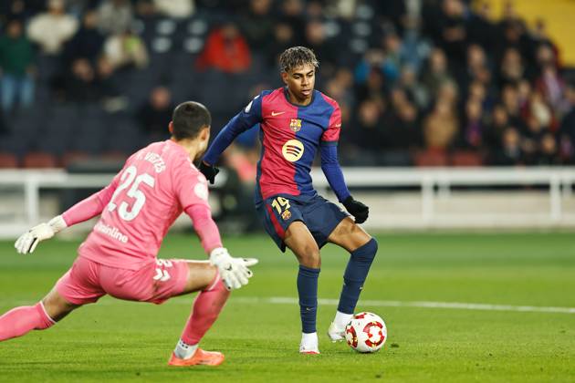 Lamine Yamal (Barcelona), JANUARY 15, 2025 - Football Soccer : Spanish Copa del Rey Mapfre round 0f 16 match between FC Barcelona, Barca 5-1 Real Betis Balompie at the Estadi Olimpic Lluis Companys in Barcelona, Spain. Noxthirdxpartyxsales  (278682038)