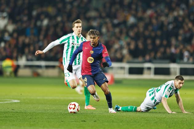 Lamine Yamal (Barcelona), JANUARY 15, 2025 - Football Soccer : Spanish Copa del Rey Mapfre round 0f 16 match between FC Barcelona, Barca 5-1 Real Betis Balompie at the Estadi Olimpic Lluis Companys in Barcelona, Spain. Noxthirdxpartyxsales (278682125)