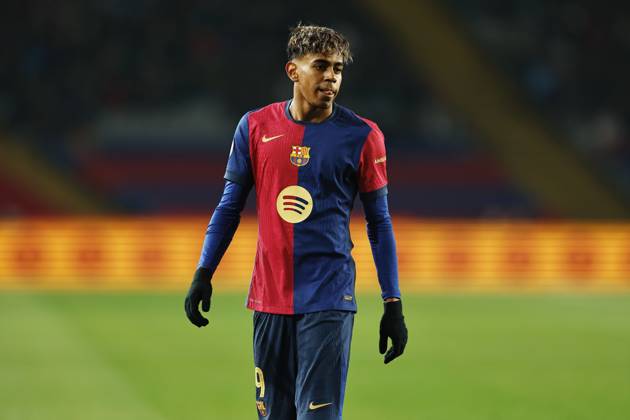 Lamine Yamal (Barcelona), JANUARY 15, 2025 - Football Soccer : Spanish Copa del Rey Mapfre round 0f 16 match between FC Barcelona, Barca 5-1 Real Betis Balompie at the Estadi Olimpic Lluis Companys in Barcelona, Spain. Noxthirdxpartyxsales (278682168)