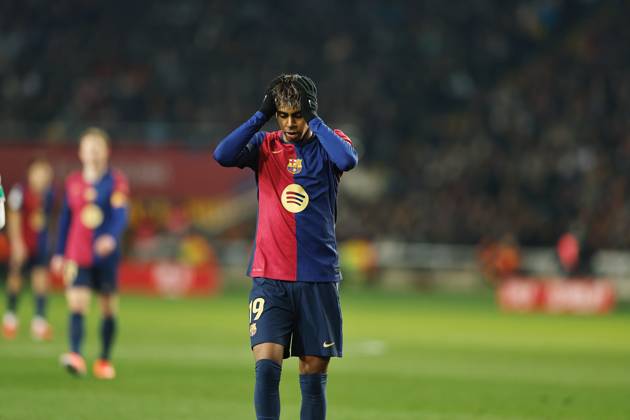 Lamine Yamal (Barcelona), JANUARY 15, 2025 - Football Soccer : Yamal regret after miss chance during Spanish Copa del Rey Mapfre round 0f 16 match between FC Barcelona, Barca 5-1 Real Betis Balompie at the Estadi Olimpic Lluis Companys in Barcelona, Spain. Noxthirdxpartyxsales (278682206)