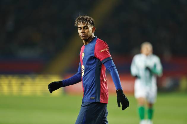 Lamine Yamal (Barcelona), JANUARY 15, 2025 - Football Soccer : Spanish Copa del Rey Mapfre round 0f 16 match between FC Barcelona, Barca 5-1 Real Betis Balompie at the Estadi Olimpic Lluis Companys in Barcelona, Spain. Noxthirdxpartyxsales (278682217)