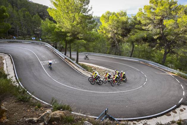 Sport Bilder des Tages Intermarche Wanty Cycling Team Winter Training Camp {year} L ALFAS DEL PI, SPAIN - JANUARY 16 : Riders of Intermarche - Wanty pictured during a training session at the Intermarche Wanty UCI World Team winter stage camp as part of the preparation for the new 2025 season on January 16, 2025 in L Alfas del Pi, Spain, 16 01 2025 L Alfas del Pi Spain  Copyright: xVincentxKalutx