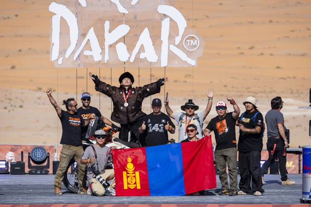 Motorsport, Rallye Dakar, Siegerehrung