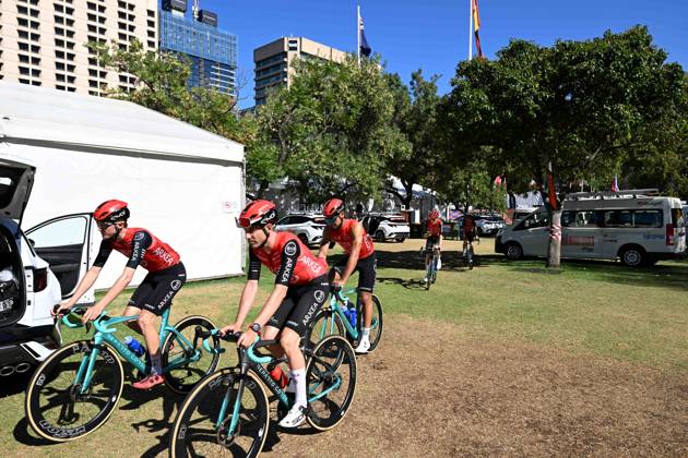 18-01-2025 Allenamento 6 Tour Down Under 2025; 2025, Arkea - Beb Hotel; Adelaide; 