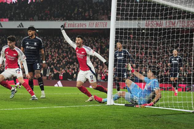 Football - 2024 2025 Premier League - Arsenal vs Aston Villa - Emirates Stadium - Saturday 18th January 2025 of Arsenal COLORSPORT Andrew Cowie