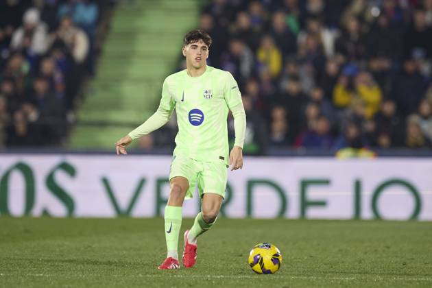Getafe CF v FC Barcelona, Barca - LaLiga EA Sports Pau Cubarsi of FC Barcelona in action during the LaLiga EA Sports match between Getafe CF and FC Barcelona at Coliseum Alfonso Perez on January 18, 2025, in Getafe, Spain. Getafe Coliseum Alfonso Perez Madrid Spain RL_GETvFCB_000029 Copyright: xRicardoxLarreinax