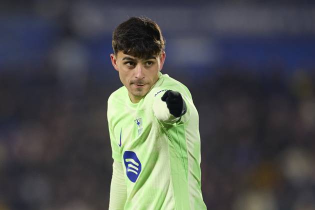 Getafe CF v FC Barcelona, Barca - LaLiga EA Sports Pedri Gonzalez of FC Barcelona reacts during the LaLiga EA Sports match between Getafe CF and FC Barcelona at Coliseum Alfonso Perez on January 18, 2025, in Getafe, Spain. Getafe Coliseum Alfonso Perez Madrid Spain RL_GETvFCB_000053 Copyright: xRicardoxLarreinax