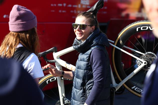 Dutch Fem Van Empel pictured after the women s elite race at the cyclocross cycling event in Benidorm, Spain, , stage 12 14 in the UCI World Cup competition. DAVIDxPINTENS x110721817x