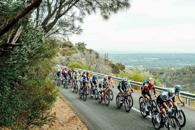 CYCLING TOUR DOWN UNDER, A supplied image of stage three of the Tour Down Under making it?s way through the Adelaide Hills to Uraidla, Thursday, January 23, 2025. ( NO ARCHIVING, EDITORIAL USE ONLY, NO USE IN BOOKS WITHOUT CONSENT ADELAIDE SOUTH AUSTRALIA AUSTRALIA  Copyright: xSUPPLIEDxBYxTOURxDOWNxUNDERx 20250123142506052036