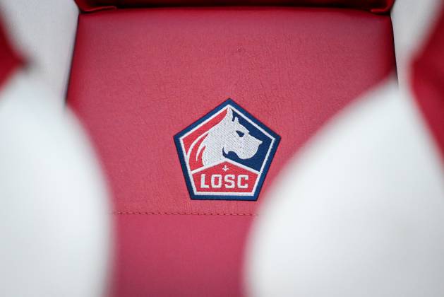 October 5, 2024, Villeneuve-D ascq, France, France: Illustration of the official logo of Lille during the Ligue 1 match between Lille OSC (LOSC) and Toulouse FC at Pierre Mauroy Stadium on October 05, 2024 in Villeneuve-d Ascq near Lille, France. Villeneuve-D ascq France - ZUMAm308 20241005_zsp_m308_029 Copyright: xMatthieuxMirvillex
