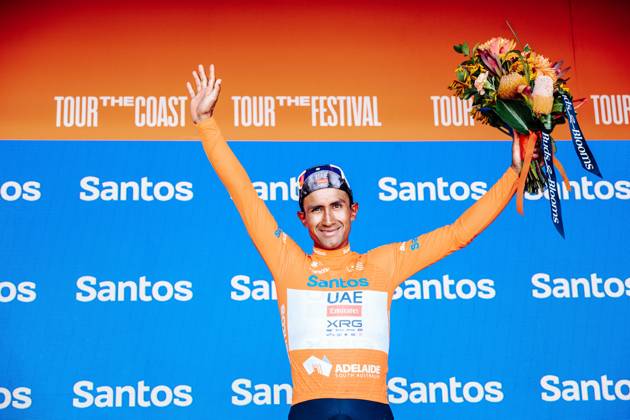 CYCLING TOUR DOWN UNDER, A supplied image of Stage 5 winner Jhonatan Narvaez, McLaren Vale to Willunga Hill, of the 2025 Men s Tour Down Under professional road race in Adelaide, Saturday, January 25, 2025. ( NO ARCHIVING, EDITORIAL USE ONLY, NO USE IN BOOKS WITHOUT CONSENT ADELAIDE SOUTH AUSTRALIA AUSTRALIA  Copyright: xSUPPLIEDxBYxTOURxDOWNxUNDERx 20250125157239853570