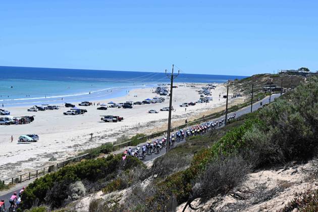 25-01-2025 Tour Down Under; Tappa 05 Mclaren Vale - Willunga Hill; Aldinga Beach; 