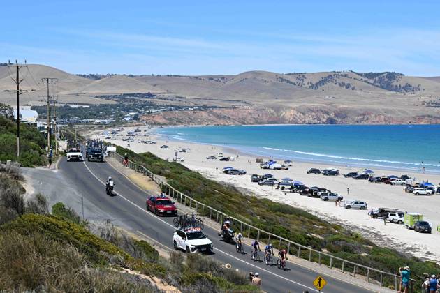 25-01-2025 Tour Down Under; Tappa 05 Mclaren Vale - Willunga Hill; Aldinga Beach; 