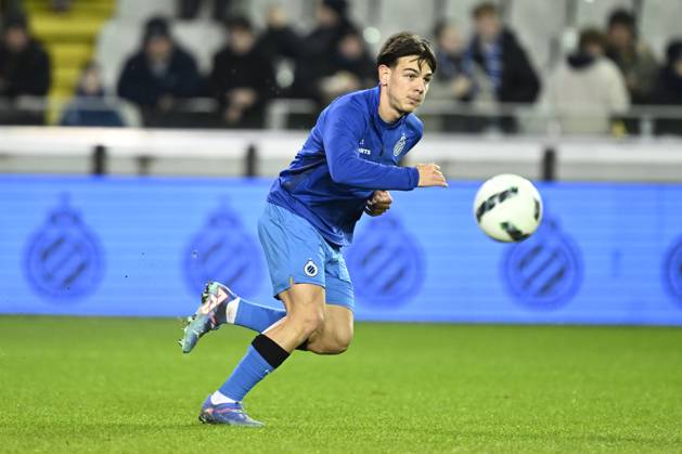 Club Brugge v KV Kortrijk - Jupiler Pro League BRUGGE, BELGIUM - JANUARY 25 : Jashari Ardon midfielder of Club Brugge pictured during a pre match warming up exercise prior to the Jupiler Pro League match between Club Brugge and KV Kortrijk on January 25, 2025 in Brugge, Belgium, 25 01 2025 Brugge Belgium Copyright: xNicoxVereeckenx