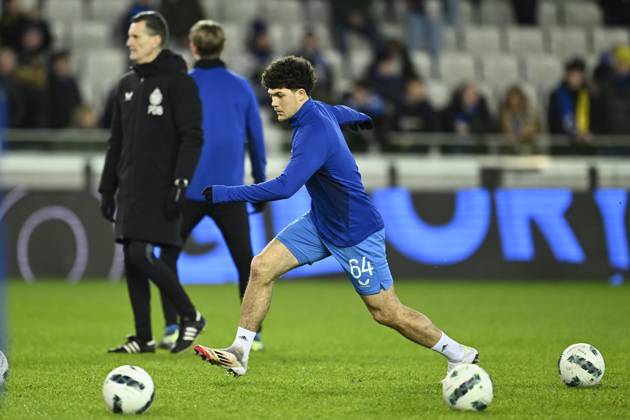 Club Brugge v KV Kortrijk - Jupiler Pro League BRUGGE, BELGIUM - JANUARY 25 : Sabbe Kyriani defender of Club Brugge pictured during a pre match warming up exercise prior to the Jupiler Pro League match between Club Brugge and KV Kortrijk on January 25, 2025 in Brugge, Belgium, 25 01 2025 Brugge Belgium Copyright: xNicoxVereeckenx