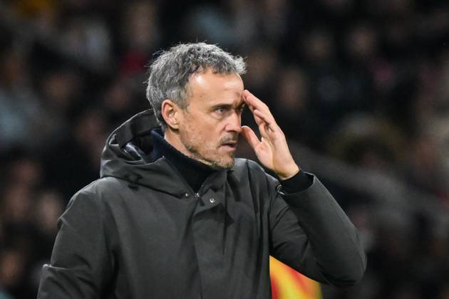 Ligue 1 PSG vs Stade de Reims - FA Paris Saint-Germain’s head coach Luis Enrique reacts during the French L1 football match between Paris Saint-Germain and Stade de Reims at the Parc des Princes stadium in Paris on January 25, 2025. Photo by Firas Abdullah ABACAPRESS.COM Paris Île-de-France France  Copyright: xAbdullahxFiras ABACAx